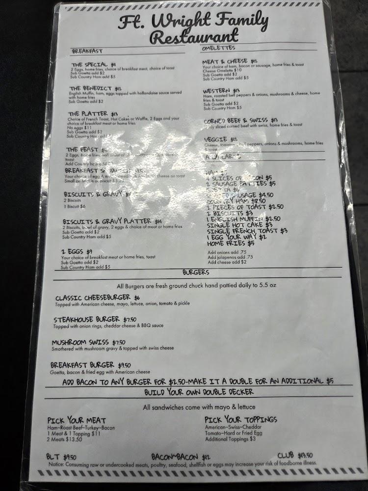 Fort Wright Family Restaurant Menu image 4